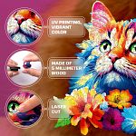 Cat - 200 Piece Shaped Wooden Jigsaw Puzzle