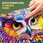 Owl - 200 Piece Shaped Wooden Jigsaw Puzzle
