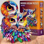 Owl - 200 Piece Shaped Wooden Jigsaw Puzzle