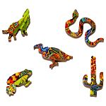 Wooden Jigsaw Puzzle: Fun Size - Gecko