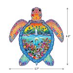Wooden Jigsaw Puzzle: Fun Size - Sea Turtle