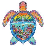 Wooden Jigsaw Puzzle: Fun Size - Sea Turtle