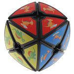 Void Pillowed Dino Cube - Black Body with Dino Stickers