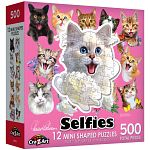 Cat Selfies - 12 Mini Shaped Puzzles