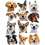 Dog Selfies - 12 Mini Shaped Puzzles