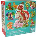 Garden Dragons - 12 Mini Shaped Puzzles