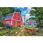 Family Barn - 550 Piece Jigsaw Puzzle in Collectible Tin