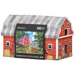 Family Barn - 550 Piece Jigsaw Puzzle in Collectible Tin