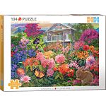 Connecting Pieces: Bunny Garden - 104 Piece Puzzle