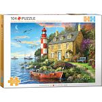 Connecting Pieces: The Cottage Lighthouse - 104 Piece Puzzle