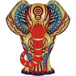 Rainbow Wooden Puzzle - Elephant