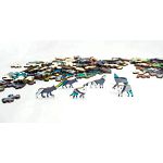 Rainbow Wooden Puzzle - Wolf