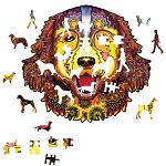 Rainbow Wooden Puzzle - Bernese Mountain