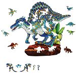Rainbow Wooden Puzzle - Spinosaurus