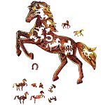 Rainbow Wooden Puzzle - Wild Horse