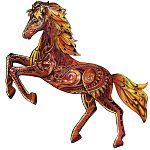 Rainbow Wooden Puzzle - Wild Horse