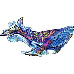 Rainbow Wooden Puzzle - Blue Whale