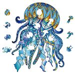 Rainbow Wooden Puzzle - Jellyfish