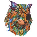 Rainbow Wooden Puzzle - Pirate Cat