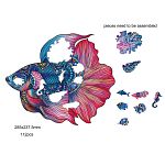 Rainbow Wooden Puzzle - Fighting Fish