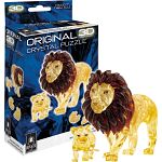3D Crystal Puzzle - Lion & Baby (Gold)
