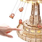ROKR DIY Wooden Mechanical Music Box - Swing Ride