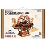 ROKR DIY Wooden Mechanical Model - Viking Dragon Ship