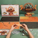 ROKR DIY Wooden Mechanical Model - Viking Dragon Ship