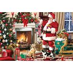 Santa's Best Friend  - Large Piece Jigsaw Puzzle