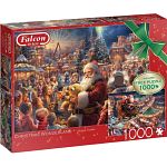 Falcon De Luxe - Christmas Wonderland -2 x1000 pc puzzles