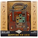 Egyptian Pin Lock - Wooden Trick Lock Puzzle