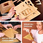 Quest Pyramid DIY - Wooden Puzzle Box Model Kit