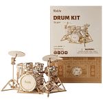 Rolife DIY Wooden Model Kit - Drum Kit