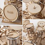 Rolife DIY Wooden Model Kit - Drum Kit