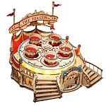 ROKR DIY Wooden Mechanical Model - Tilt-a-Whirl