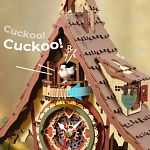 ROKR DIY Wooden Mechanical Model - Colored Cuckoo Clock