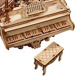 ROKR DIY Wooden Mechanical Music Box - Magic Piano