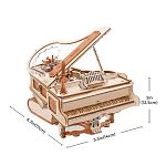 ROKR DIY Wooden Mechanical Music Box - Magic Piano