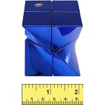 Galaxy Twisted 2x2 Cube - Metallized Blue Body