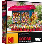 Side Street Colorful Flower Market - Kodak Premium Puzzles