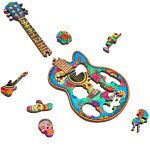 Wooden Jigsaw Puzzle: Fun Size - Guitar Calavera