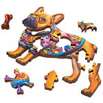 Wooden Jigsaw Puzzle: Fun Size - French Bulldog