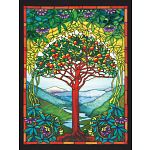 Tree of Life Stained Glass - Large Piece Jigsaw