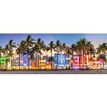 Panorama: Night Glow on Ocean Drive