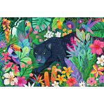 Panther in Flowery Jungle
