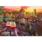 Cozy Wine Terrace - Large Piece Format