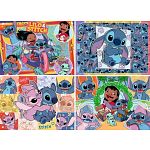 Disney Stitch: Aloha! - 4 x 100 Piece Puzzles