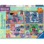 Disney Stitch: Aloha! - 4 x 100 Piece Puzzles