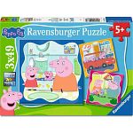 Peppa Pig: Family Firsts - 3 x 49 Piece Puzzles