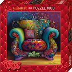 Relax: Lounge Chair - Square Jigsaw Puzzle